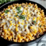 Cheddar Beef Rotini Bake
