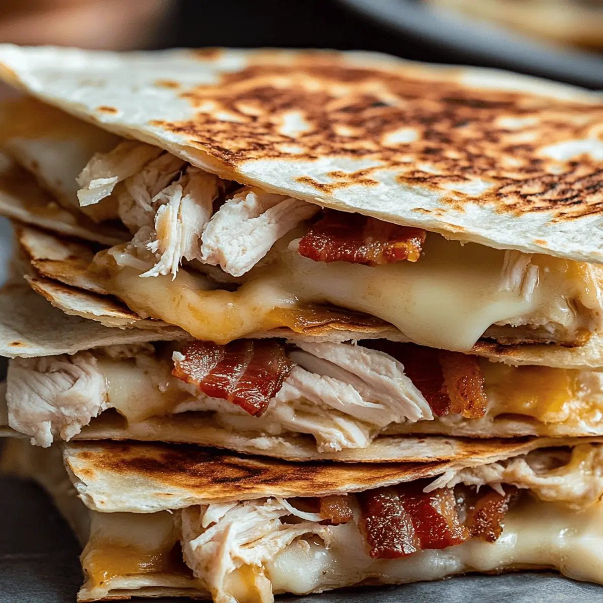 Chicken Bacon Ranch Quesadilla