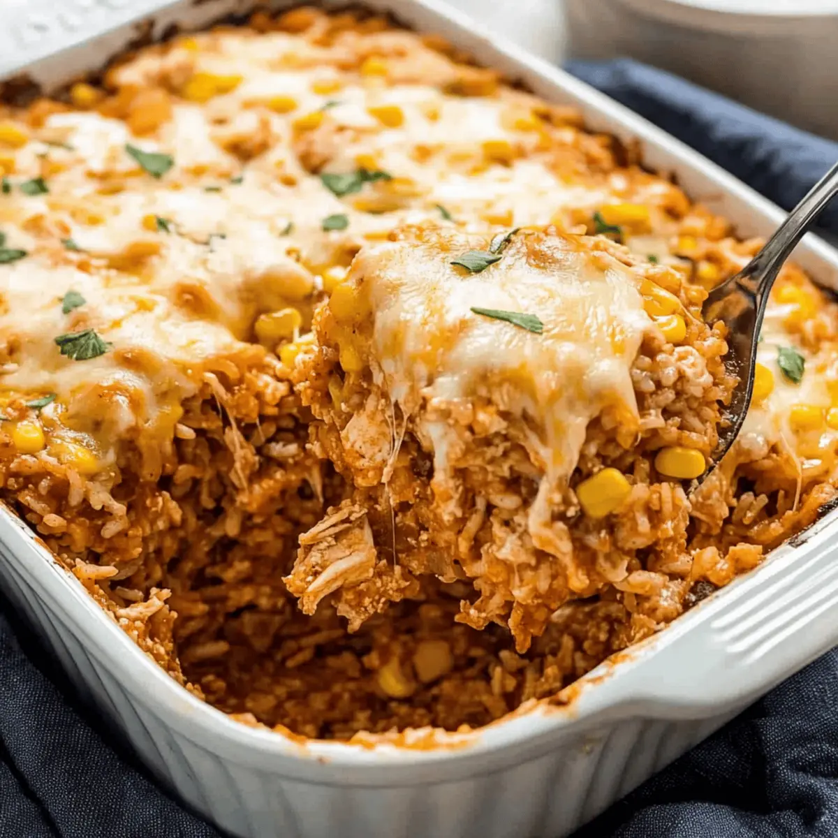 Savor the Comfort of Chicken Enchilada Rice Casserole