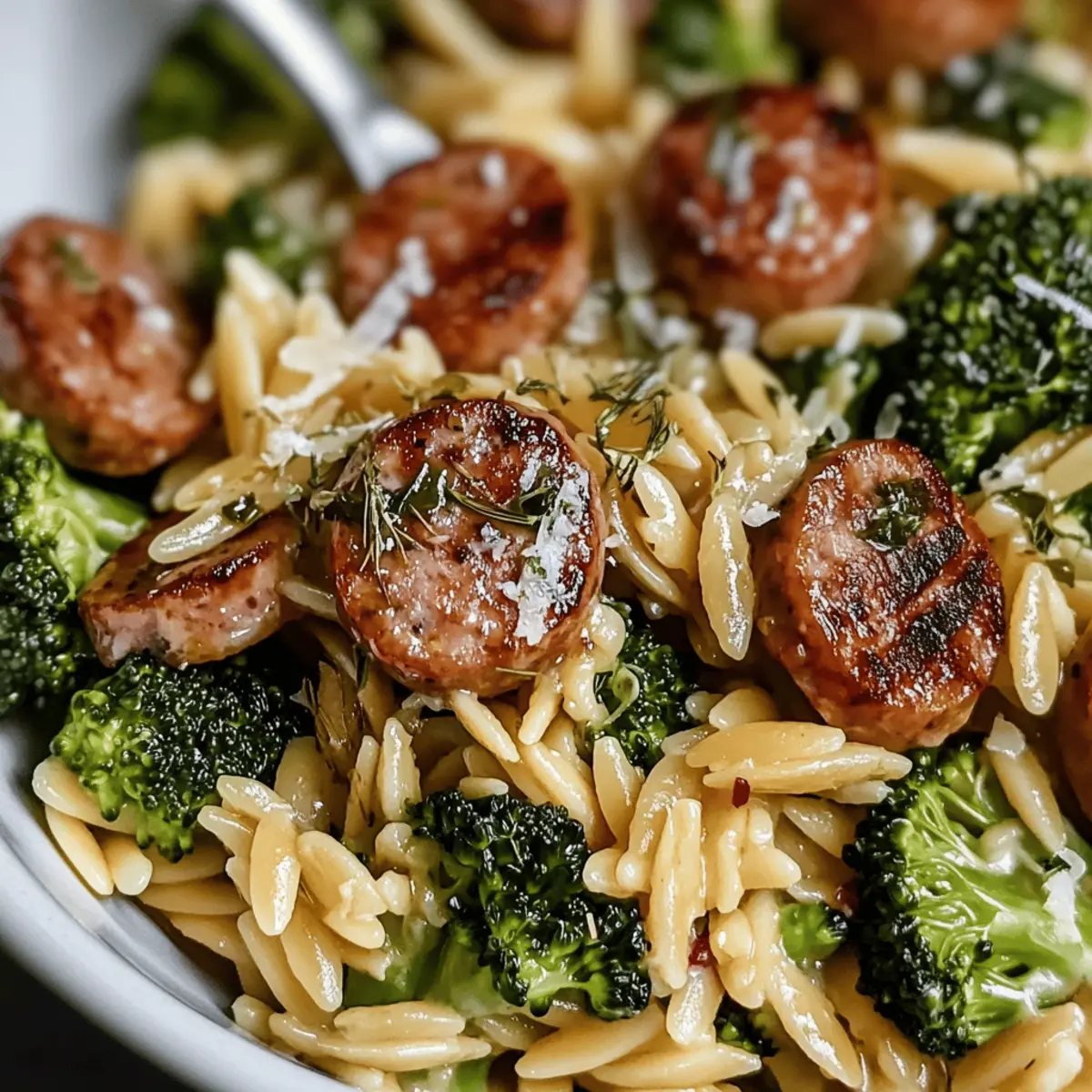 Chicken Sausage Broccoli Orzo