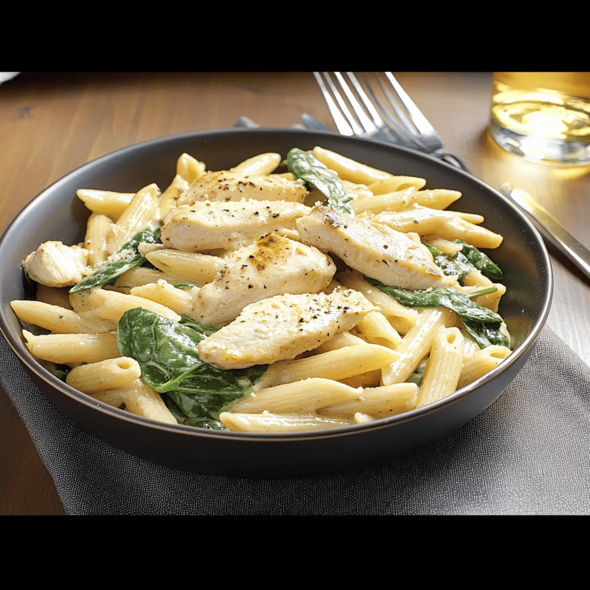 Chicken Spinach Penne
