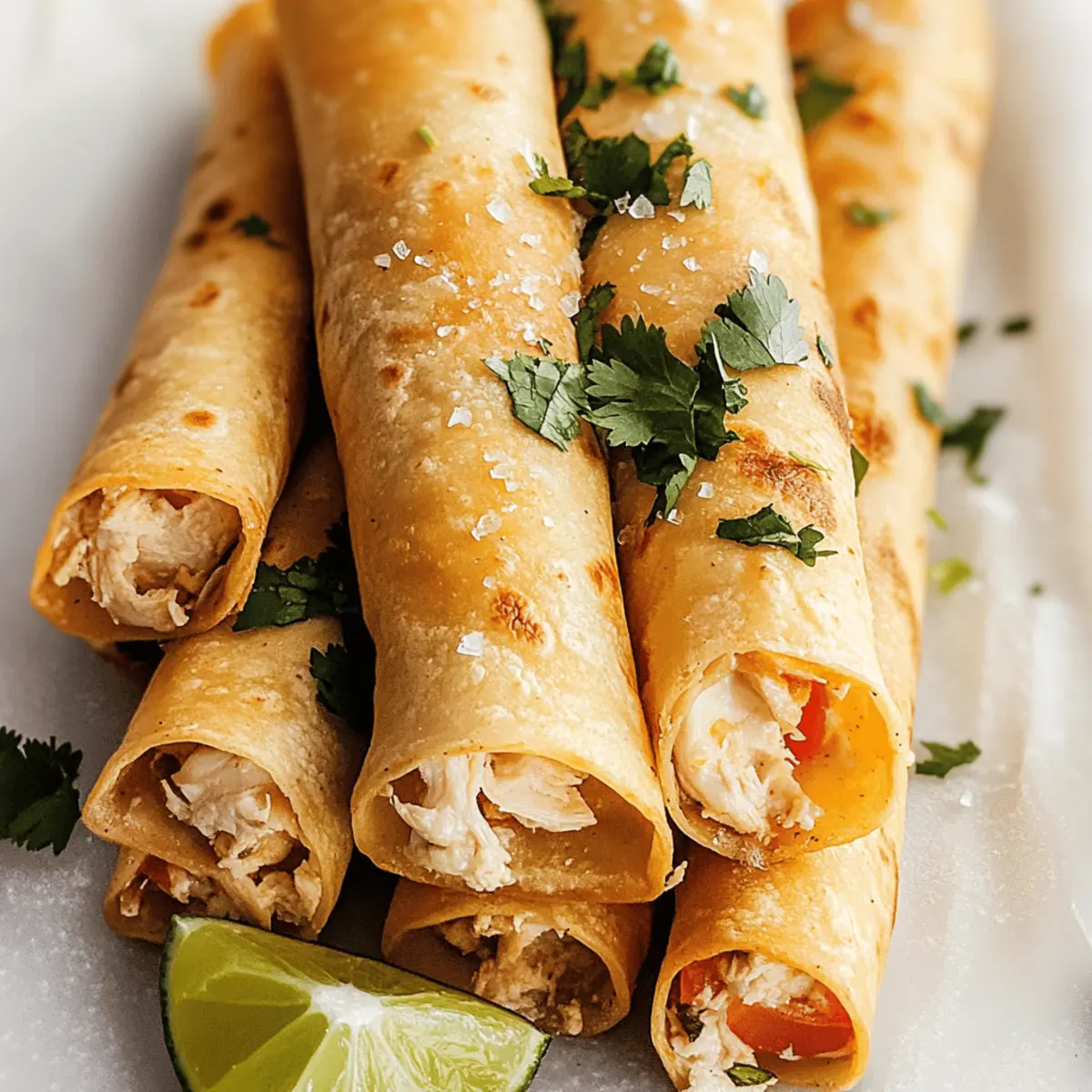 Cream Cheese Chicken Taquitos
