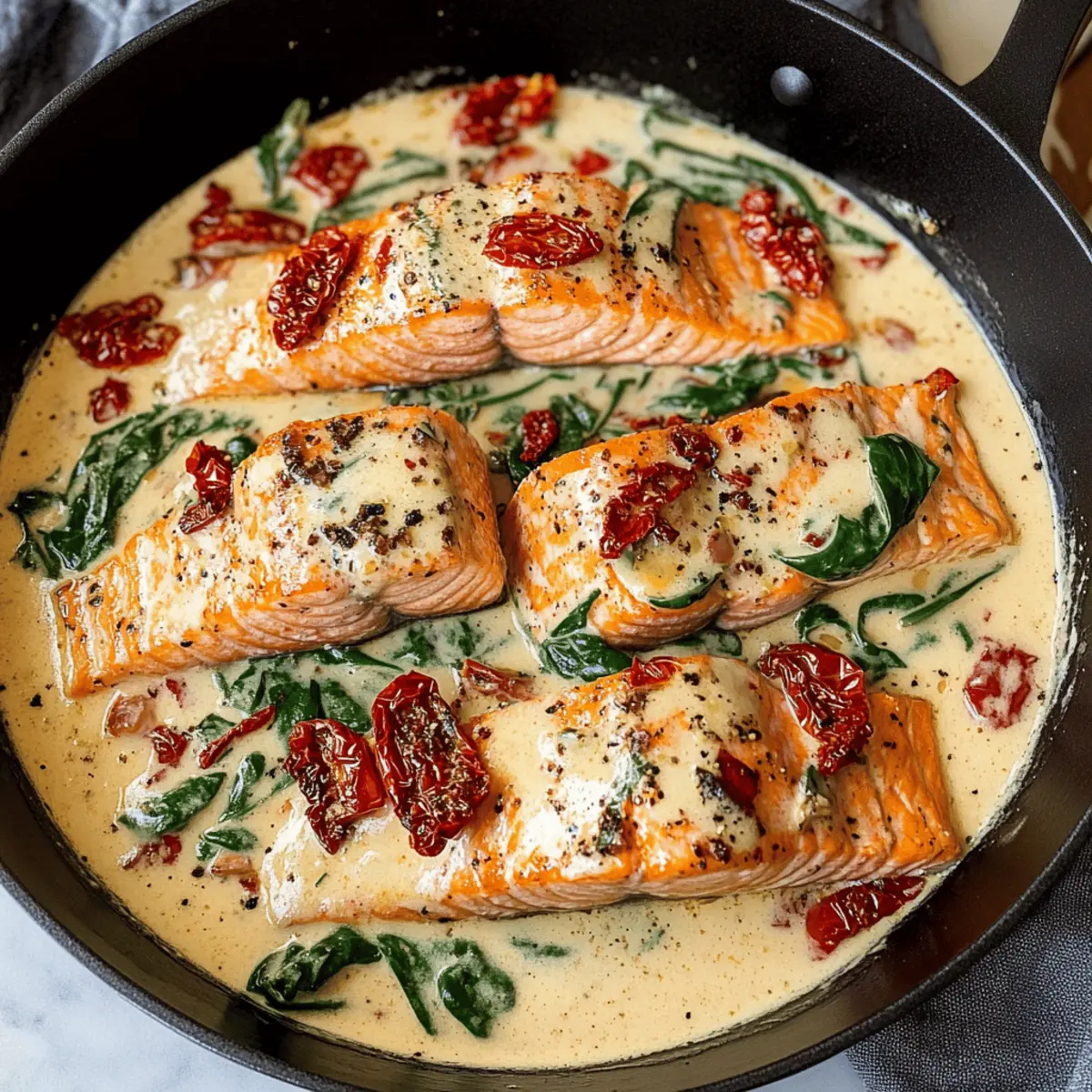 Creamy Tuscan Salmon Ready in Just 30 Minutes