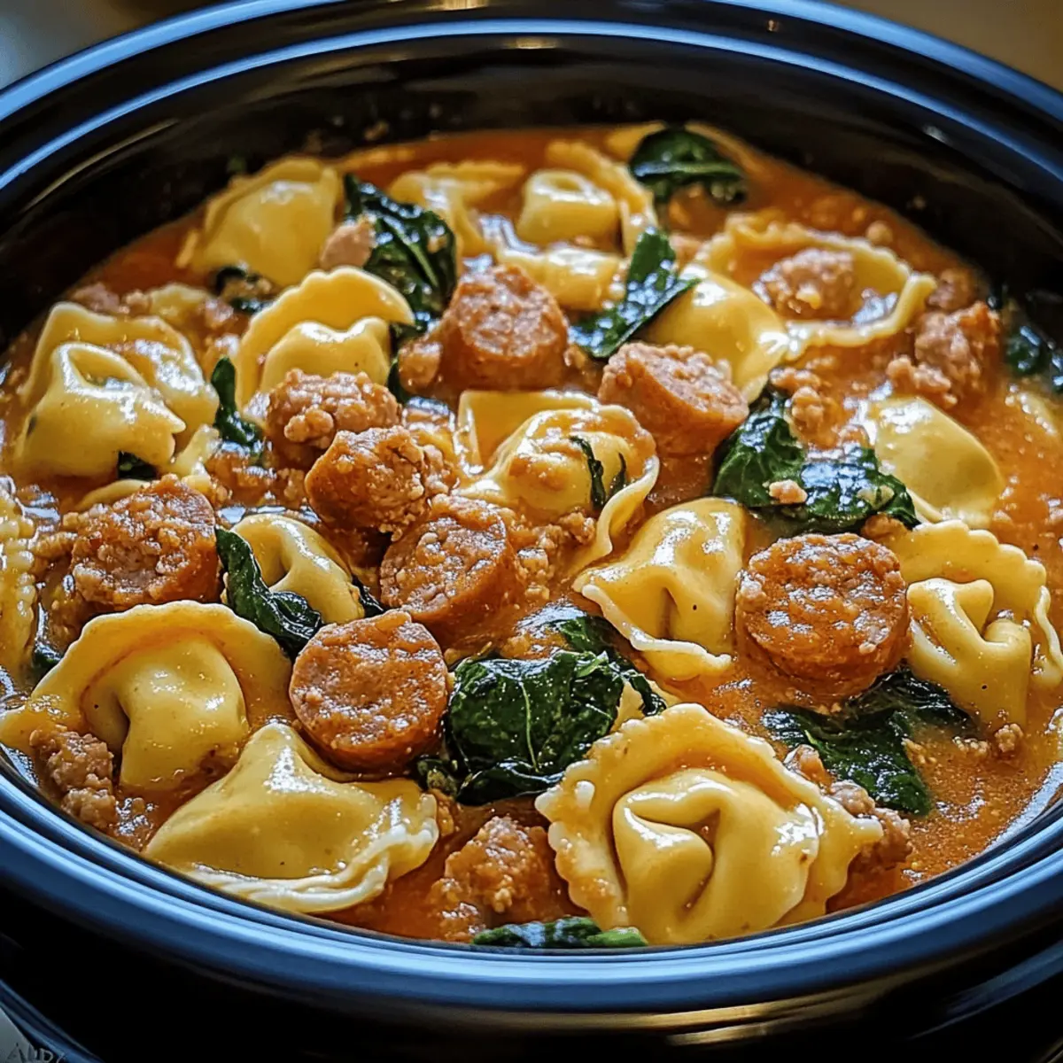 Crockpot Cheese Tortellini