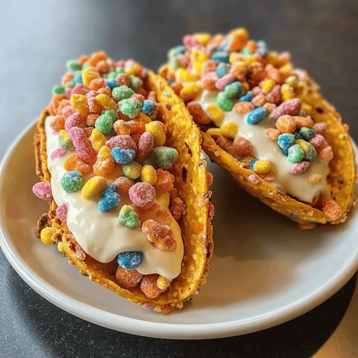 Fruity Pebbles Cheesecake Tacos: A Fun, Colorful Dessert Delight