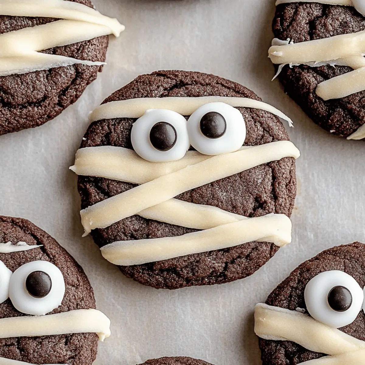 Halloween Mummy Cookies