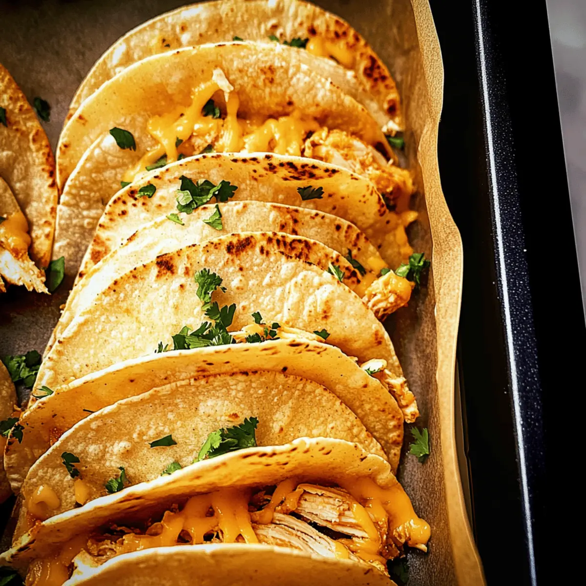 Mini Baked Chicken Tacos