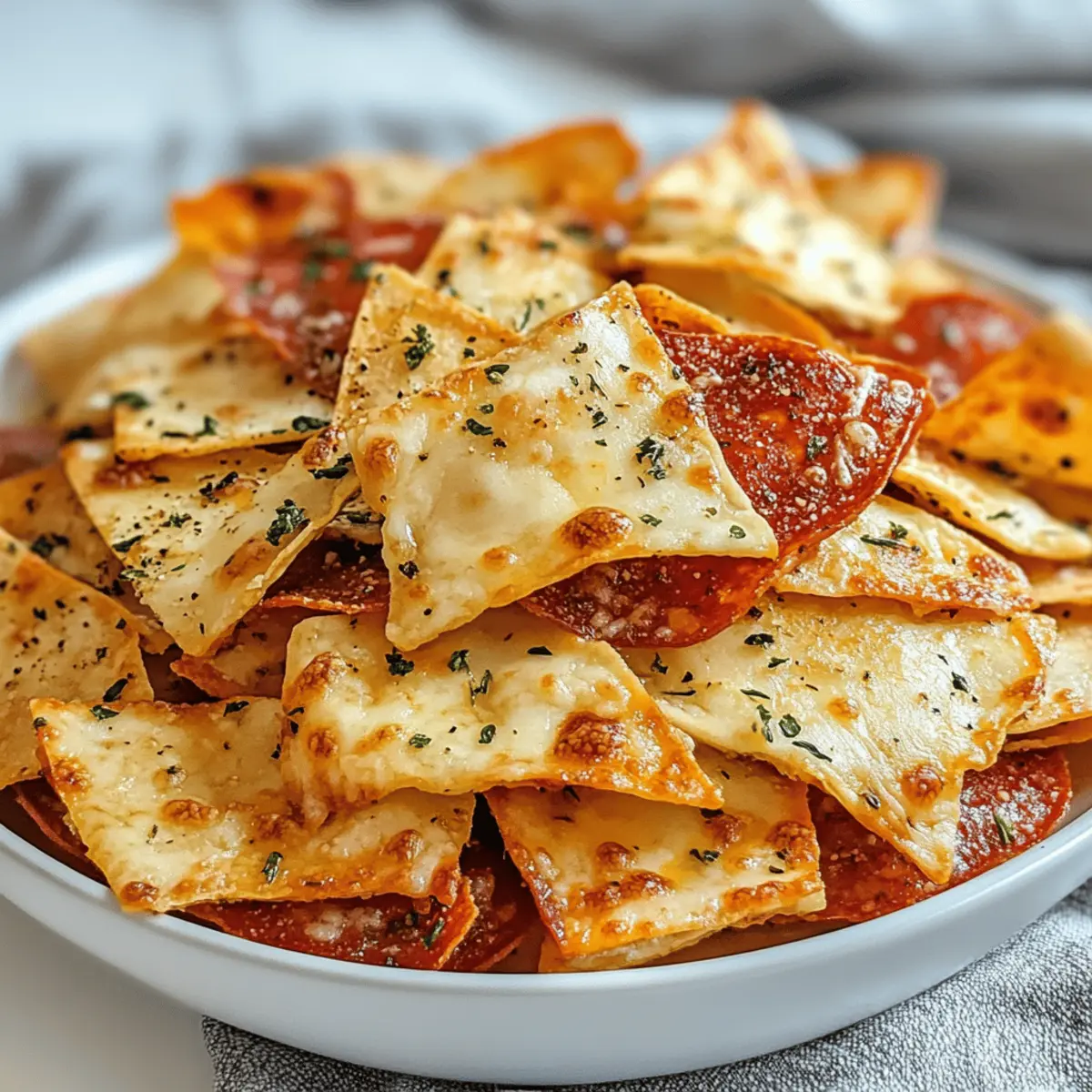 Crispy Pizza Chips for Guilt-Free Snacking Bliss