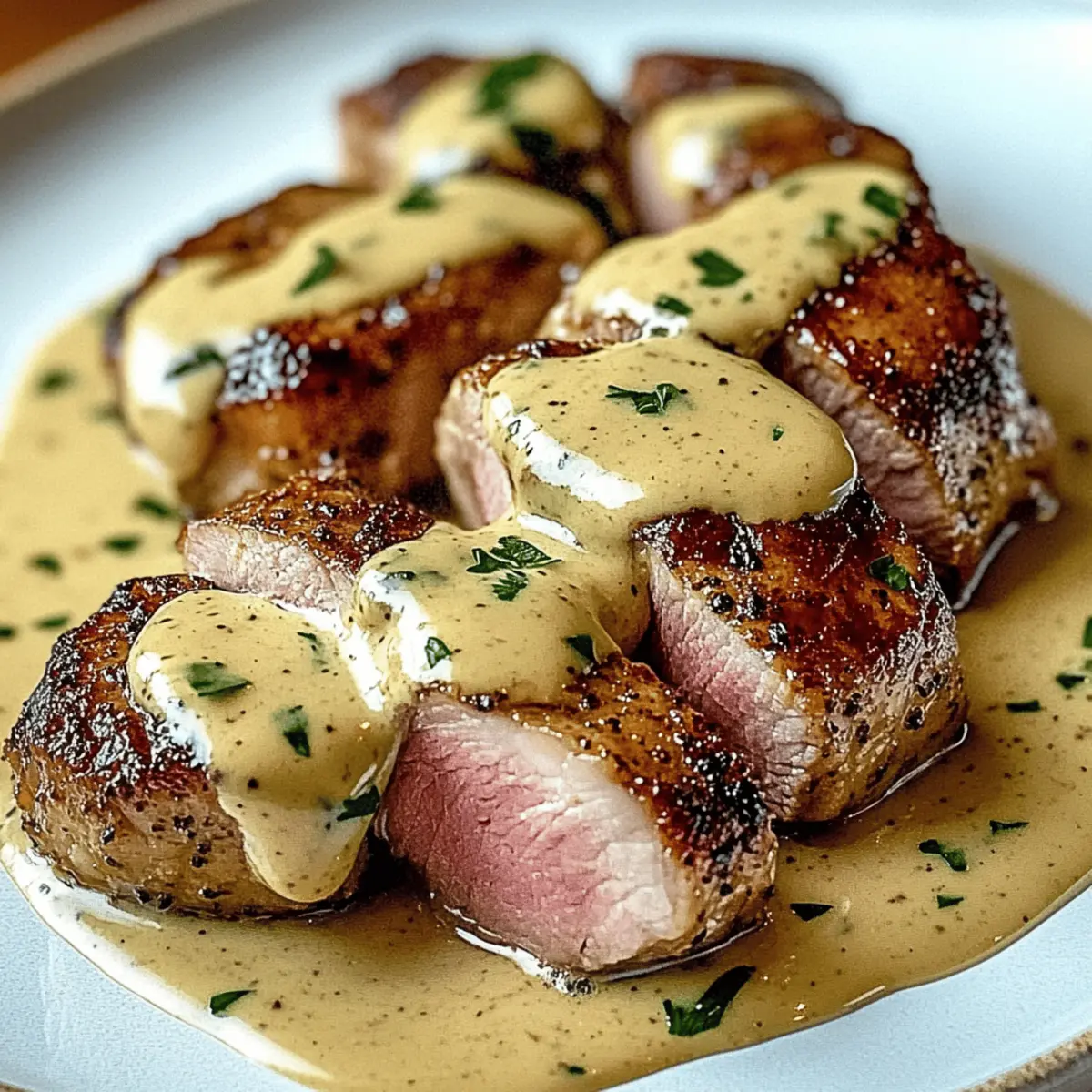 Savory Pork Tenderloin with Creamy Dijon Sauce Delight
