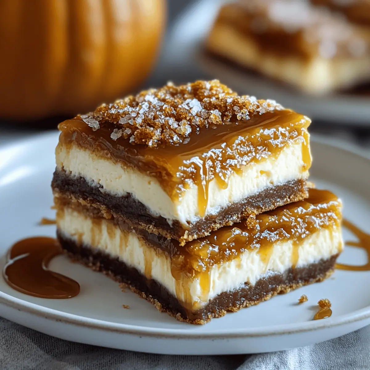 Pumpkin Cheesecake Bars
