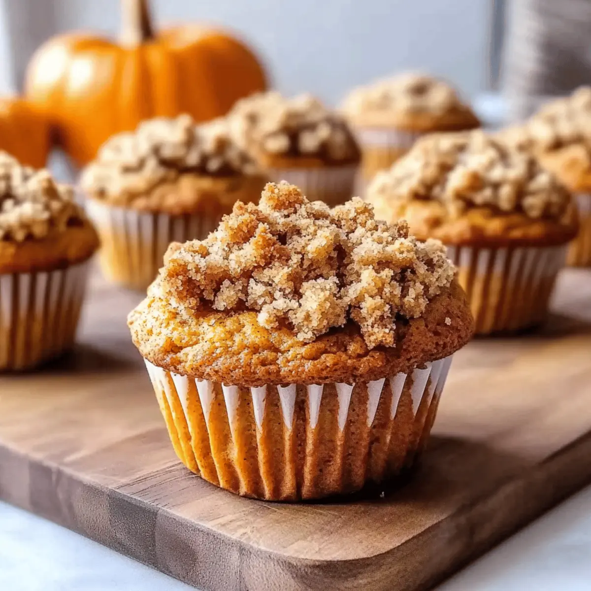 Pumpkin Crumb Muffins
