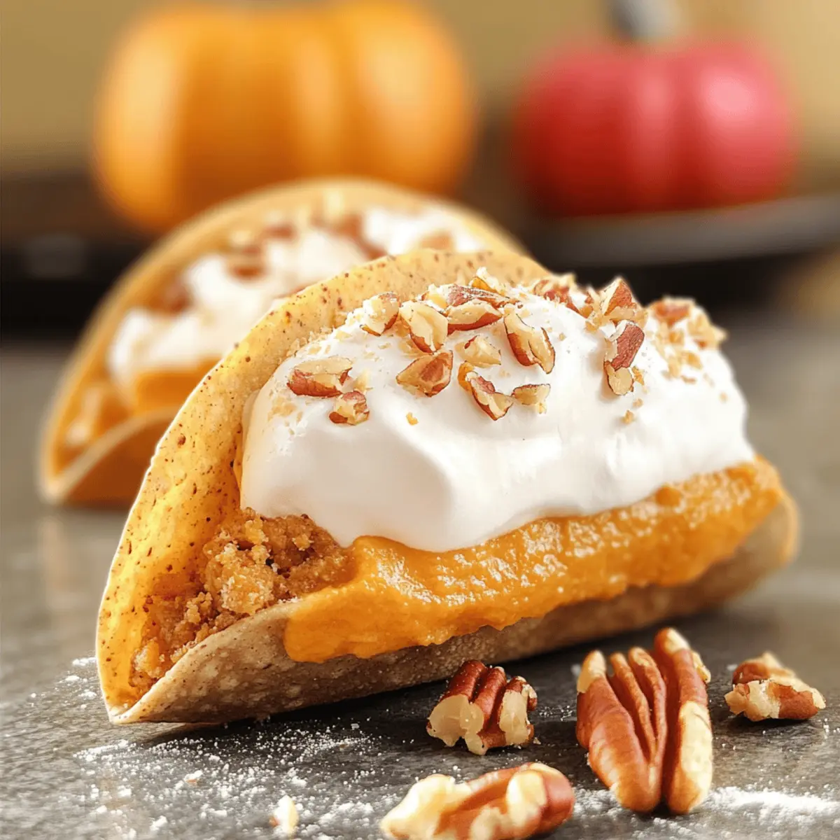 Delicious Pumpkin Pie Tacos for a Unique Fall Dessert Experience