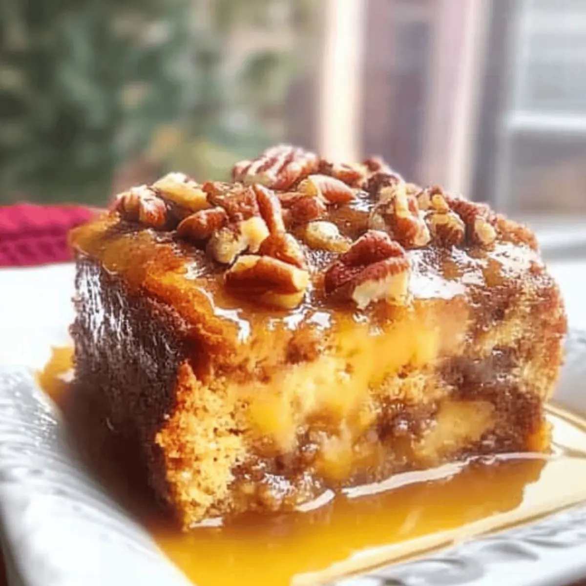 Pumpkin Praline Bread Pudding