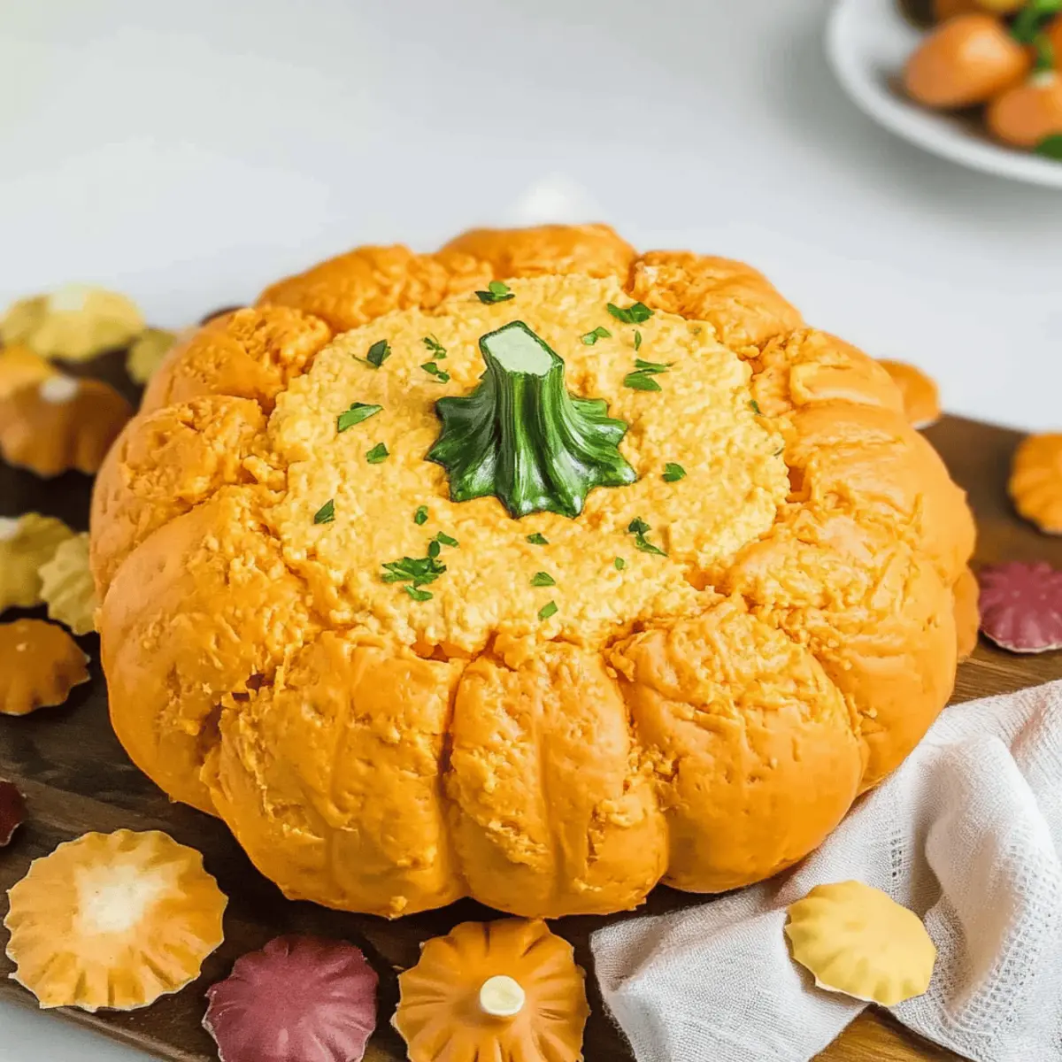 Pumpkin Shaped Cheese Ball: A Creamy Fall Delight for Parties