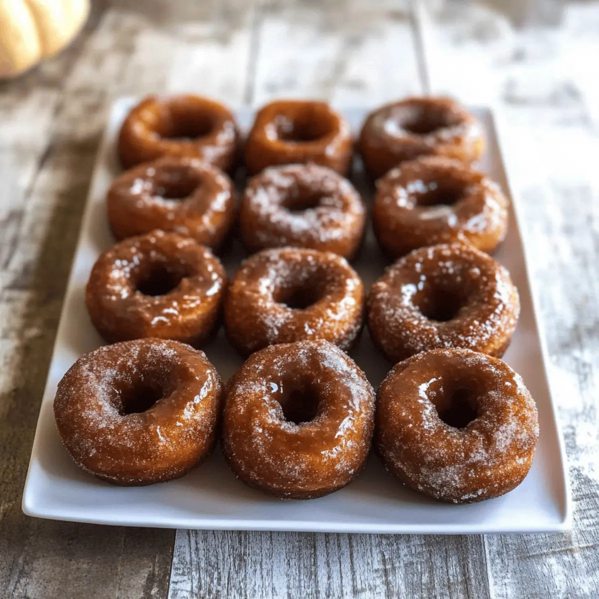 Pumpkin Sour Cream Donuts