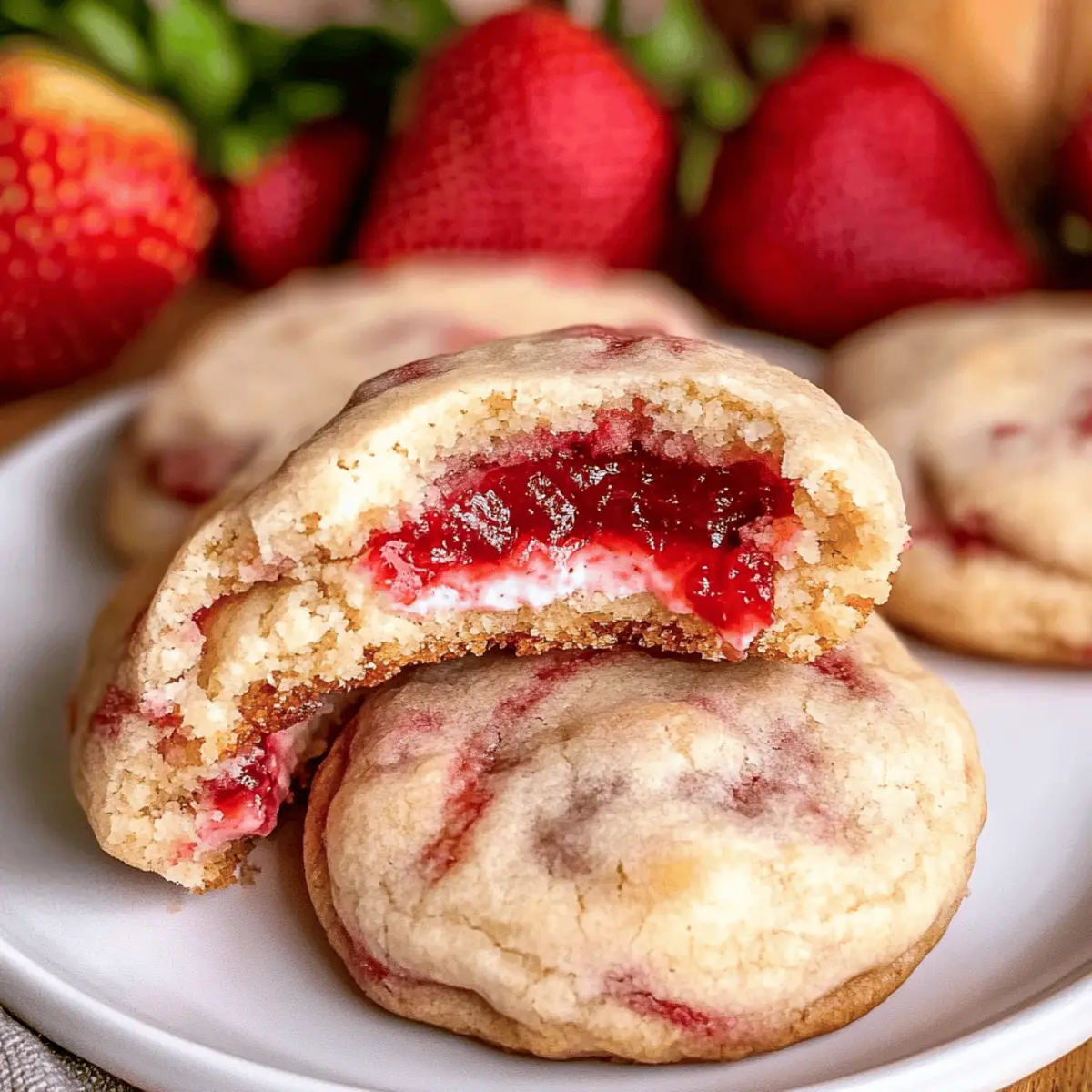 Strawberry Cheesecake Cookies