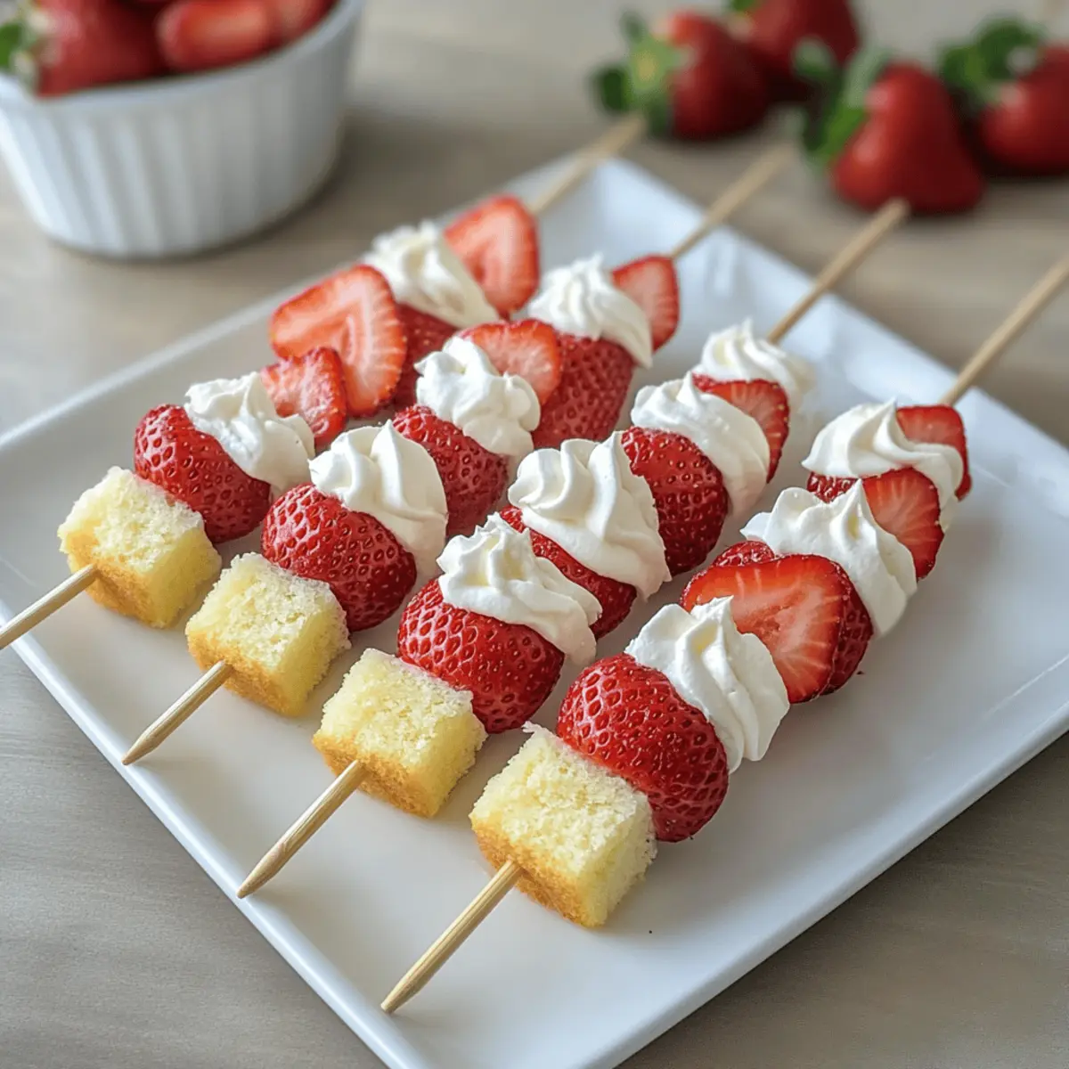 Strawberry Shortcake Kabobs