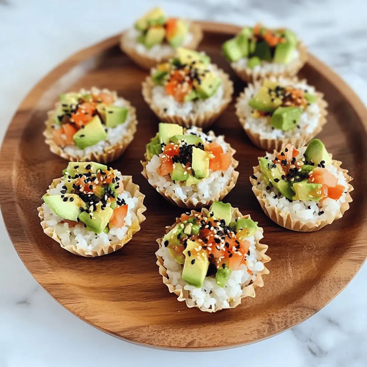 Delicious Sushi Cups: Your Easy No-Bake Snack Delight