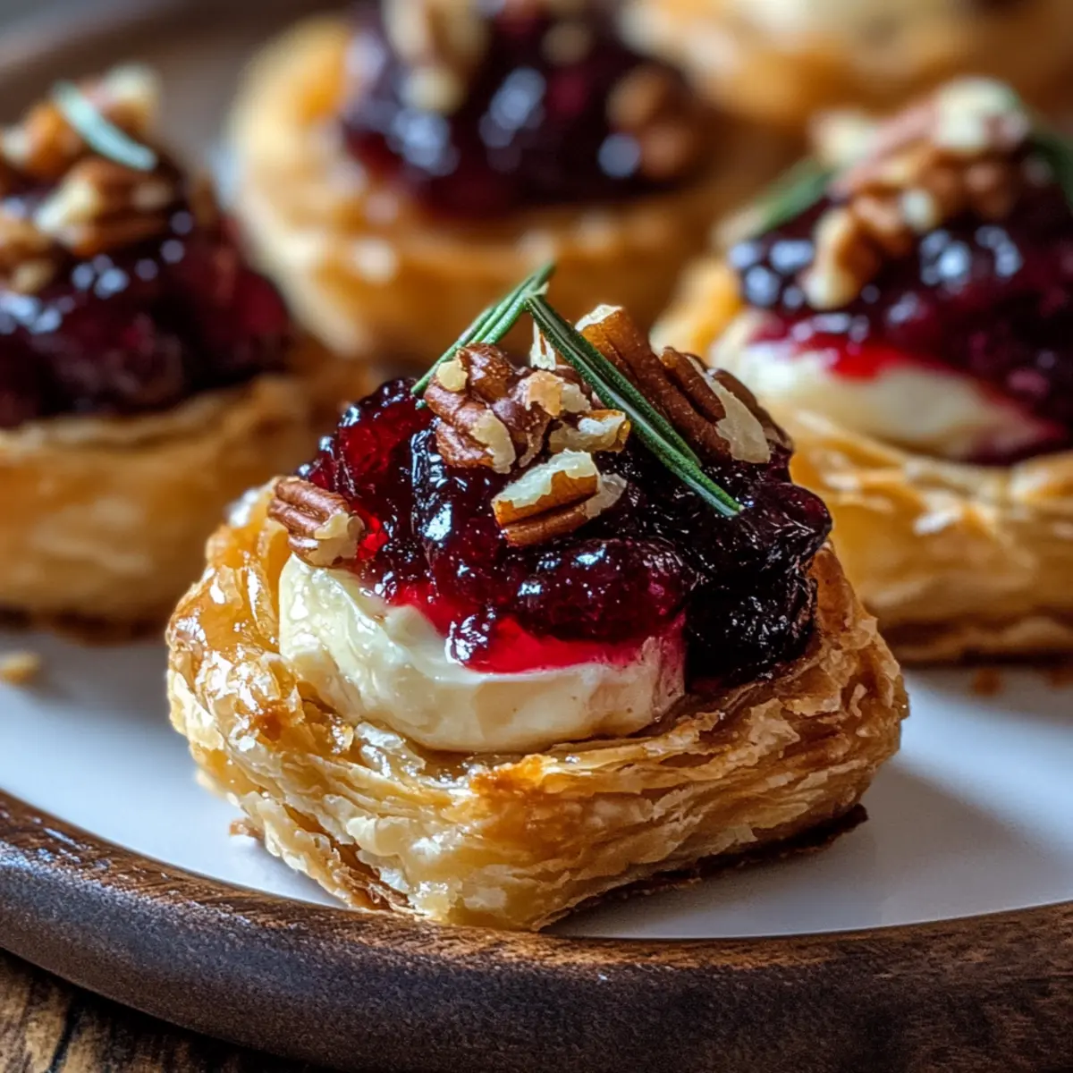 Baked Cranberry Brie Bites for a Cozy Holiday Gathering