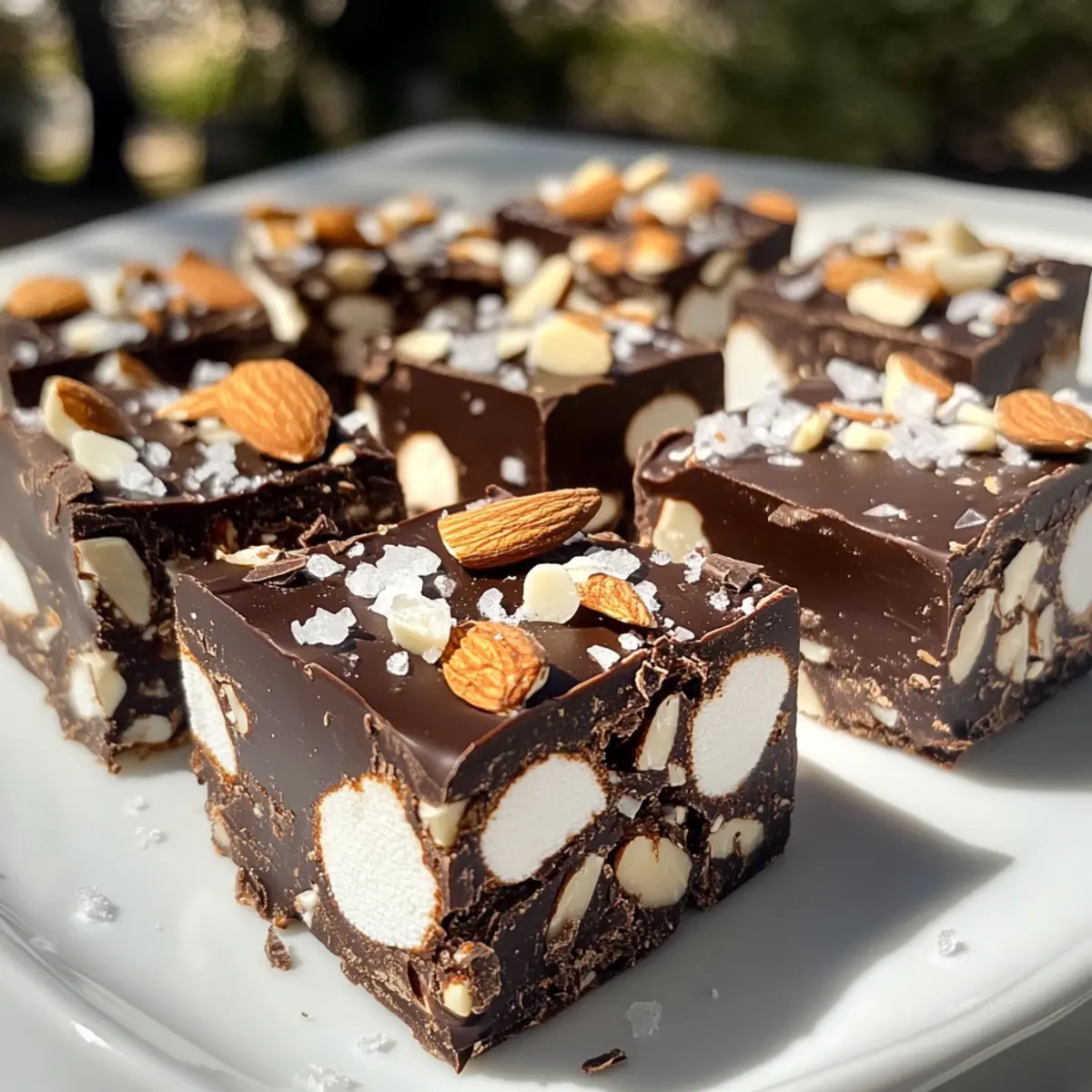 Gourmet Dark Chocolate Rocky Road Candy in 15 Minutes