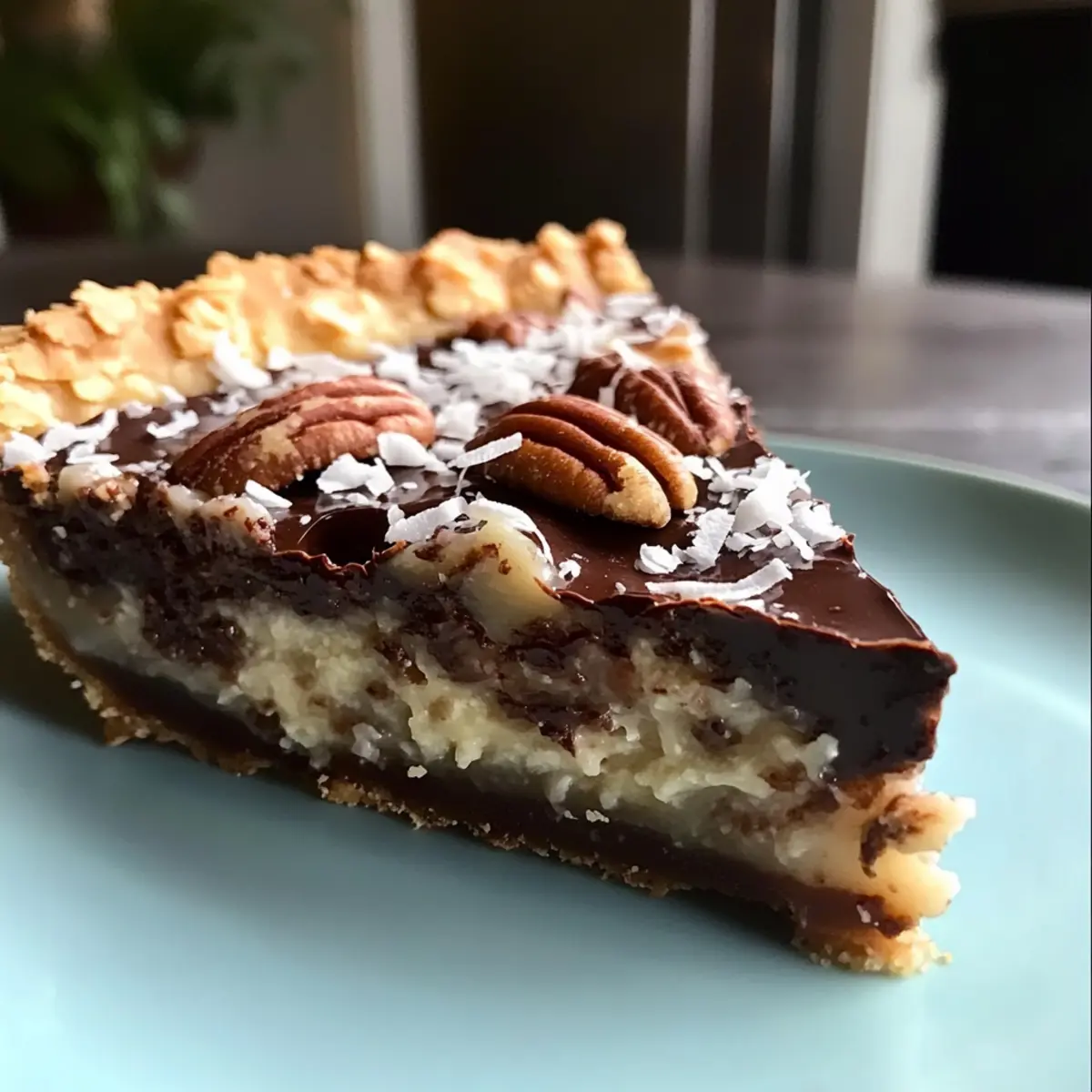 Decadent No-Bake German Chocolate Pie for Effortless Indulgence