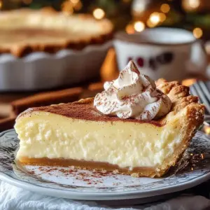 Christmas Eve Cinnamon-Vanilla Custard Pie