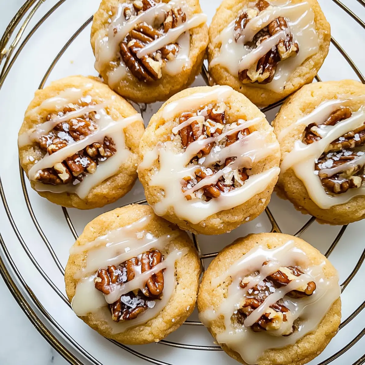 Irresistible Pecan Pie Cookies with Bourbon Glaze Delight
