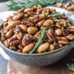 Maple Rosemary Roasted Nuts