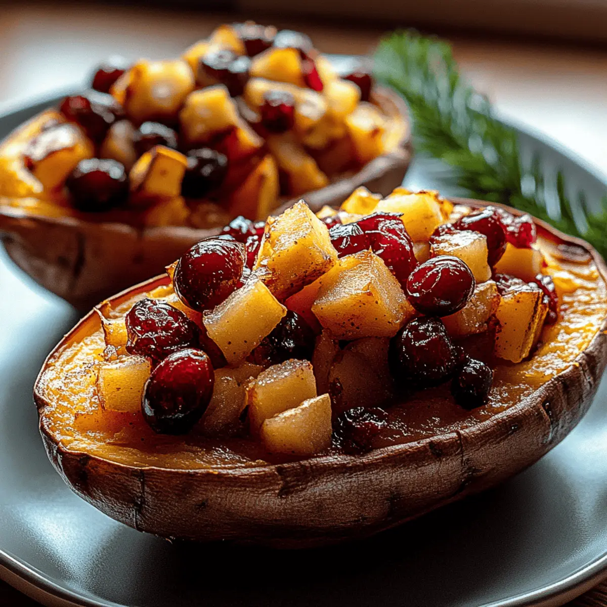 Cranberry Apple Baked Potatoes for a Festive Flavor Boost