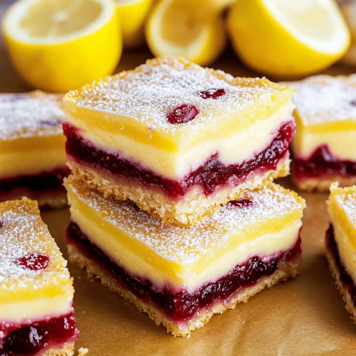 Cranberry Lemon Bars