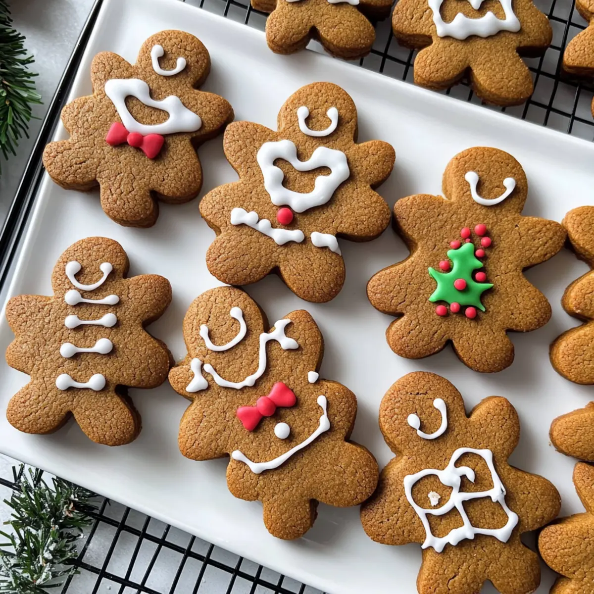 Soft Chewy Gingerbread Cookies with Royal Icing Magic