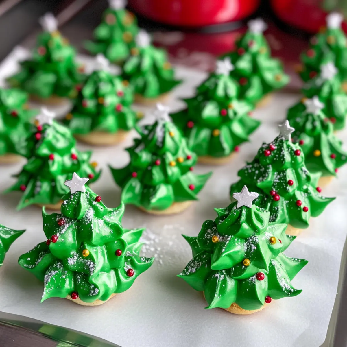 Meringue Trees: Delightfully Sweet Holiday Whimsies