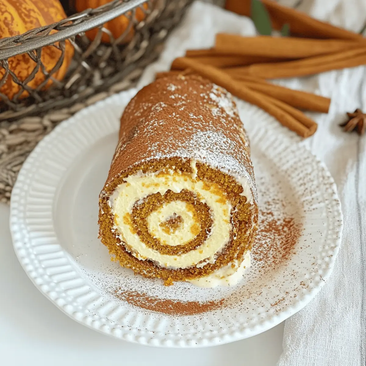 Irresistibly Creamy Pumpkin Roll Cake for Fall Celebrations