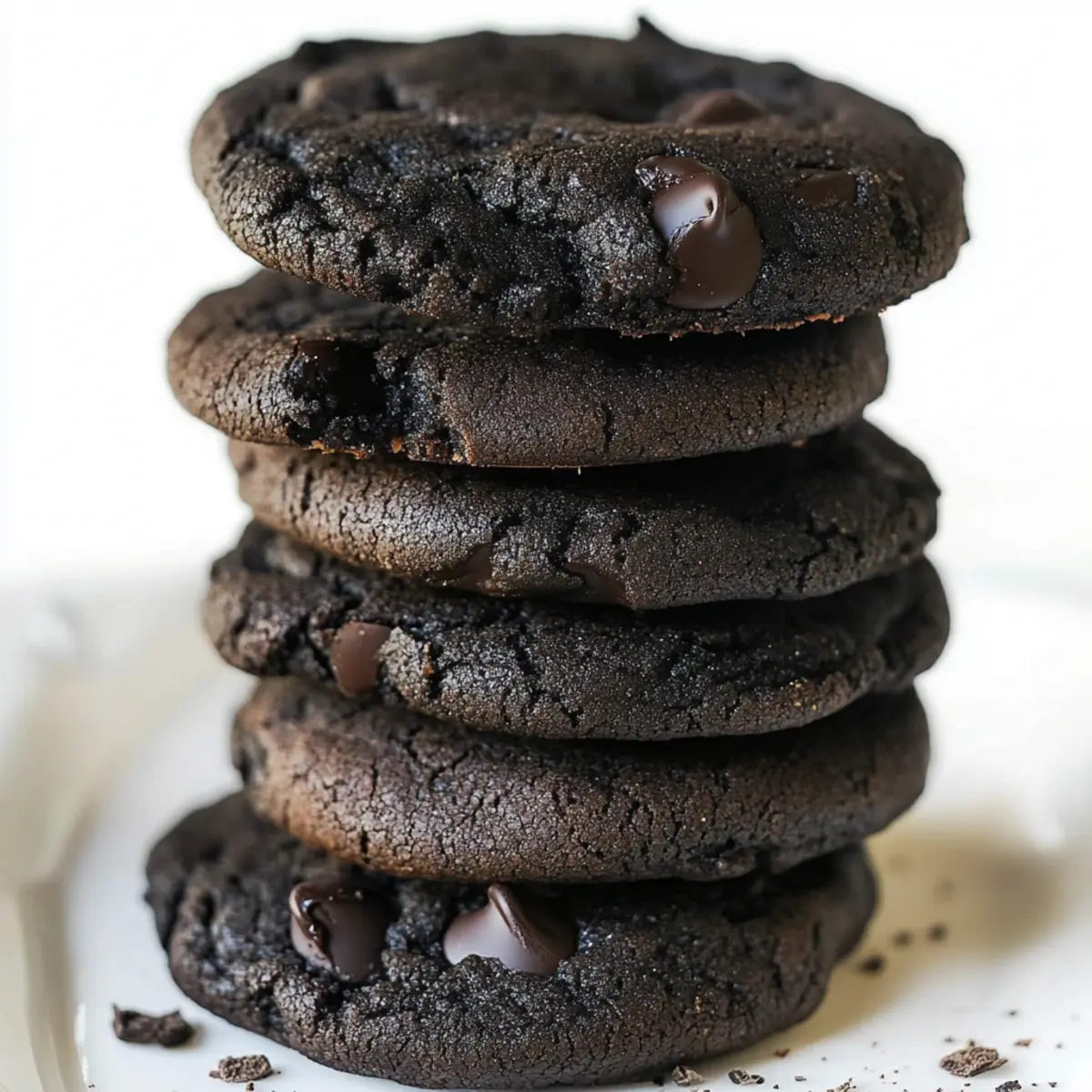 Decadent Double Dark Chocolate Chip Shortbread Cookies Bliss