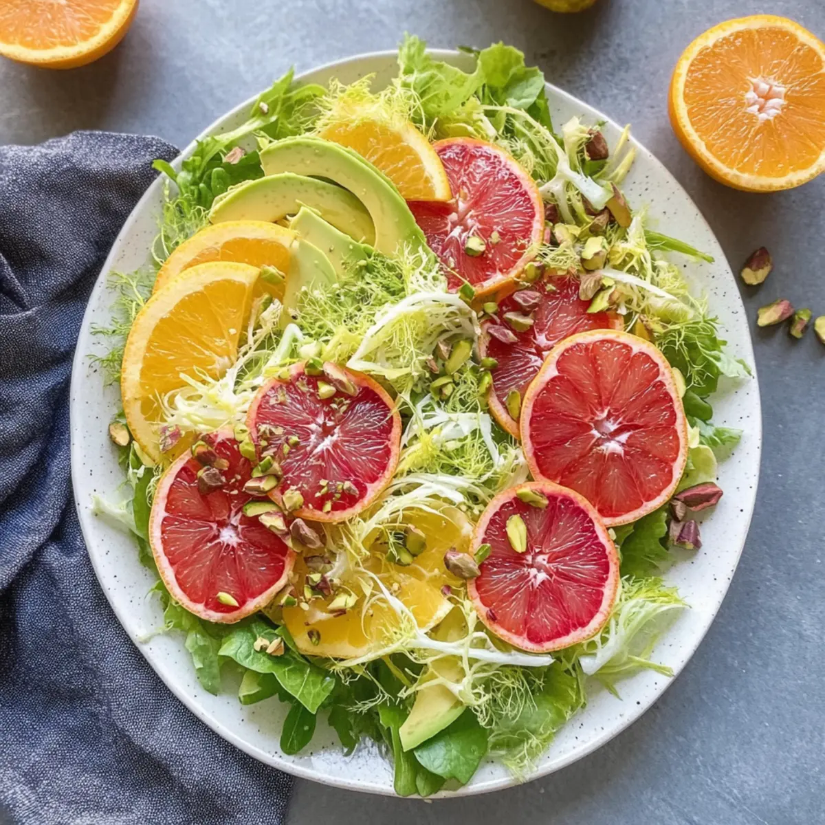 Crisp Frisée Citrus Salad with Fennel and Avocado Delight