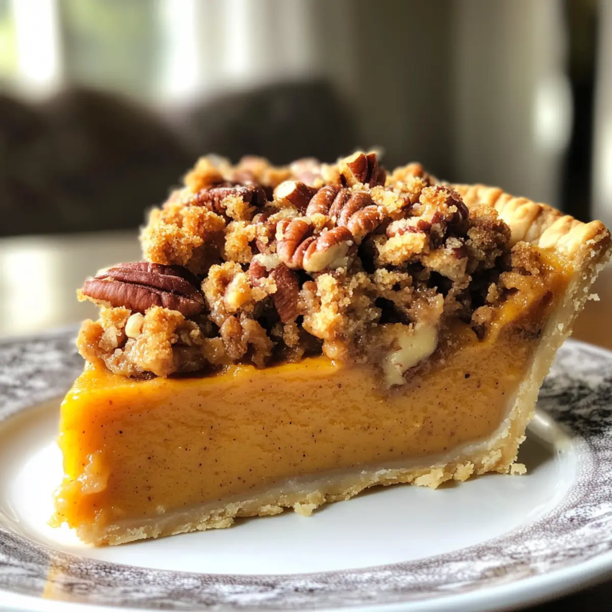 Irresistible Pumpkin Pecan Pie with Crunchy Streusel Topping
