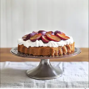 Plum Cake with Whipped Yogurt