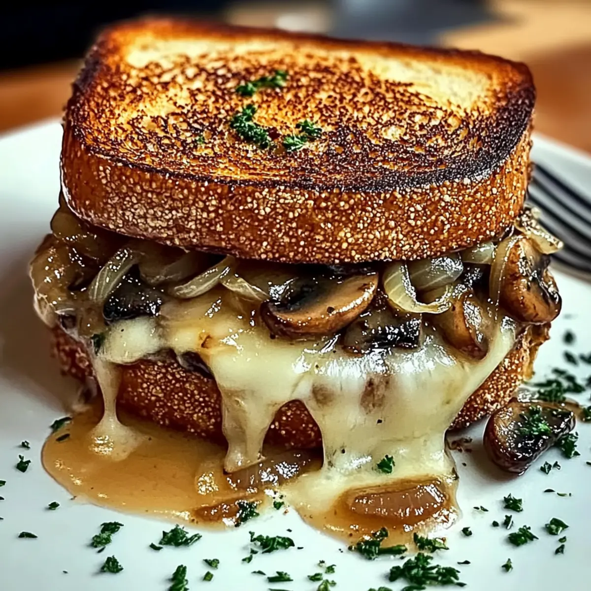 Savor the Swiss Mushroom Melt Sandwich: A Comforting Treat