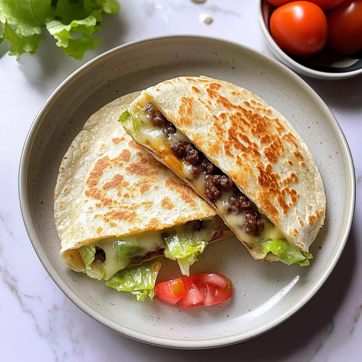 Cheeseburger Quesadillas