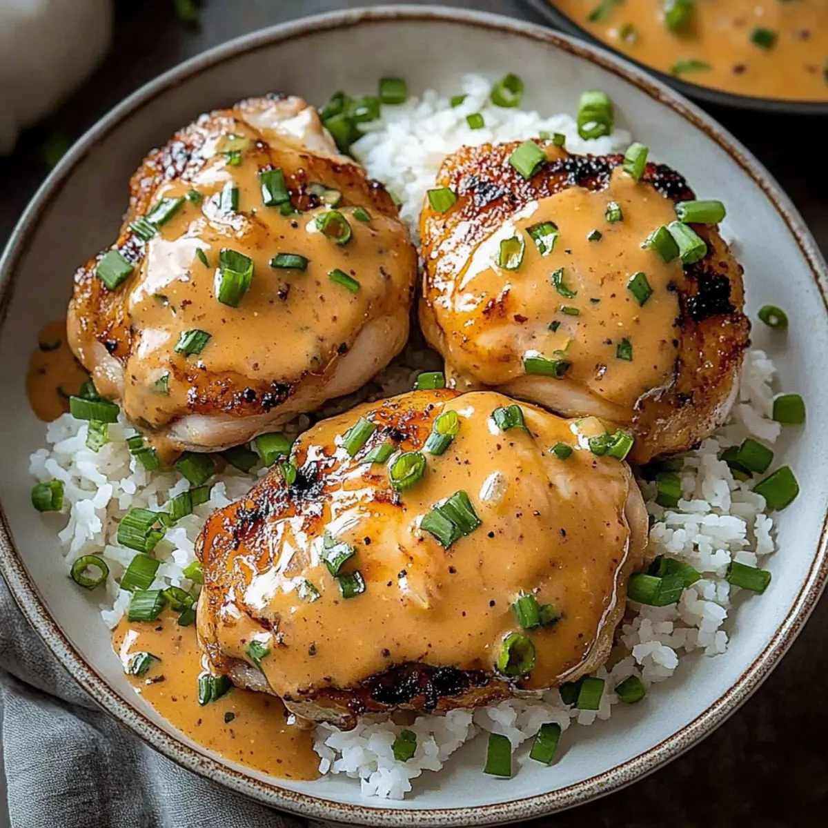 Skillet Bang Bang Chicken Thighs