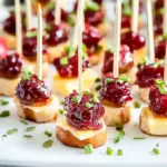 Sheet Pan Smoked Sausage Cranberry Bites