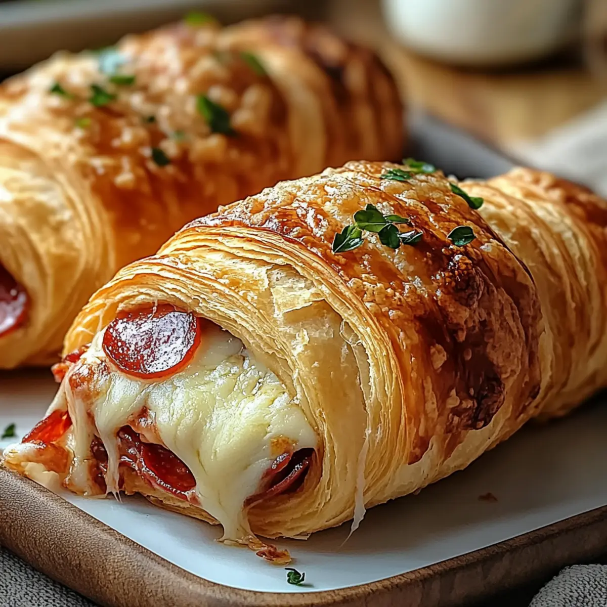 Savory Mozzarella Pepperoni Croissant Rolls in 30 Min