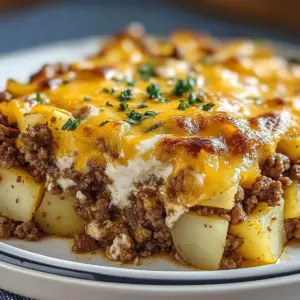 Ground Beef and Potatoes Casserole