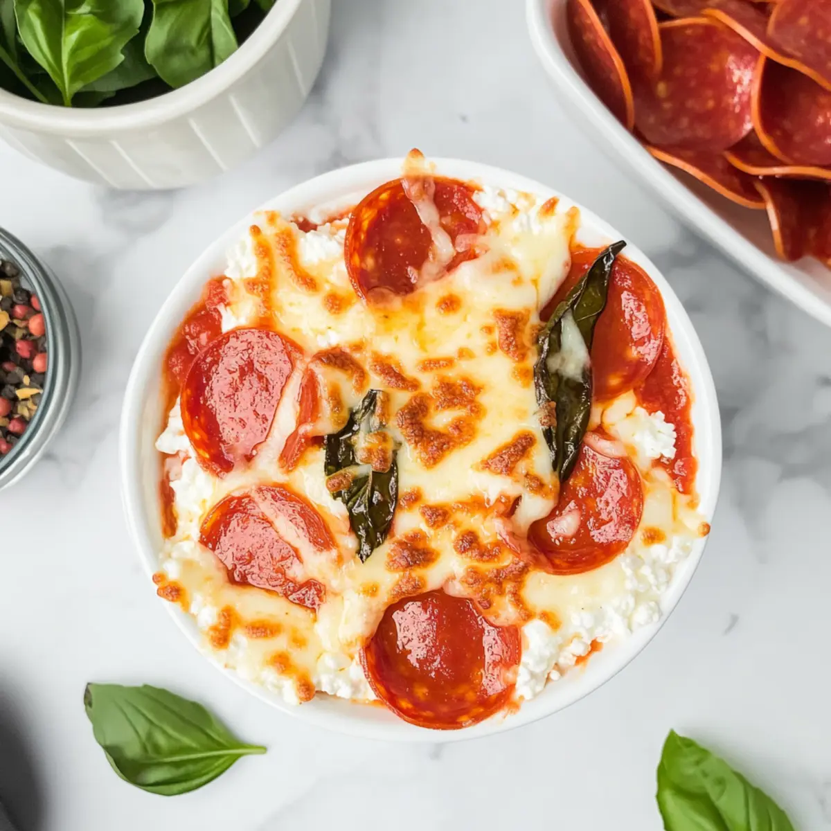 Cottage Cheese Pizza Bowl: A Guilt-Free Cheesy Delight