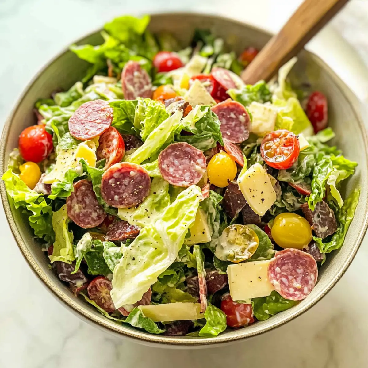 Keto Italian Chopped Salad Recipe for Vibrant Flavor Fusion