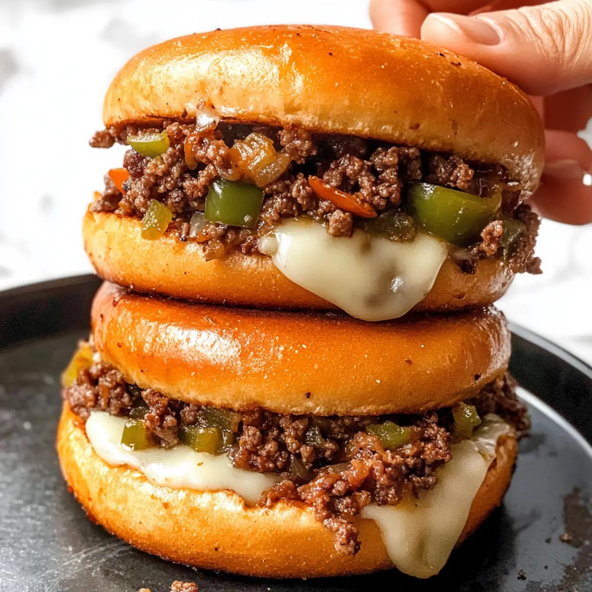Cheesesteak Sloppy Joes