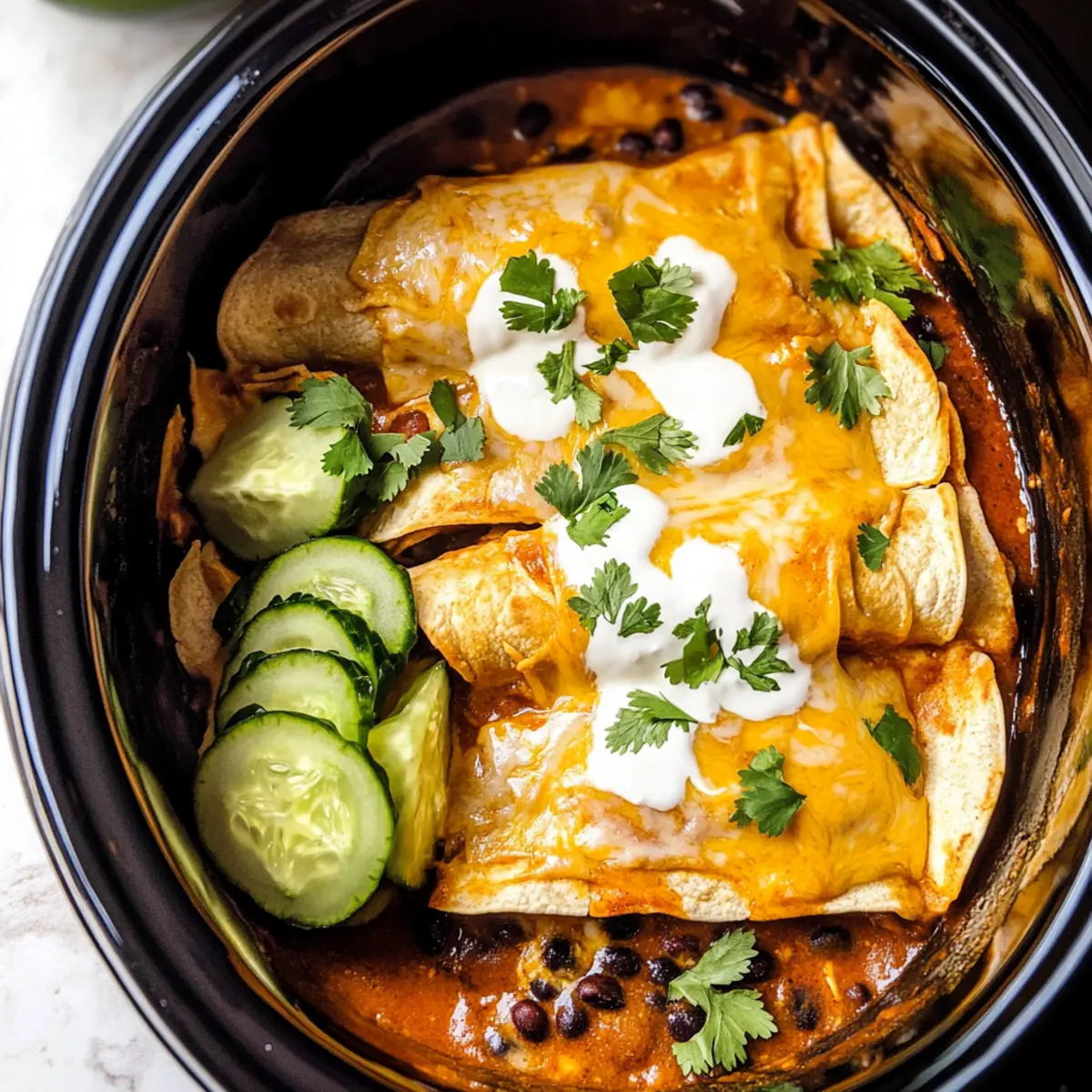 Savory Slow Cooker Chicken Enchiladas for Cozy Nights