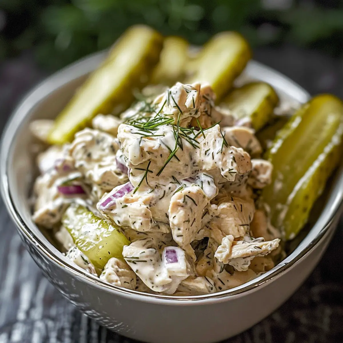 Dill Pickle Chicken Salad: Creamy Crunch for Your Lunch