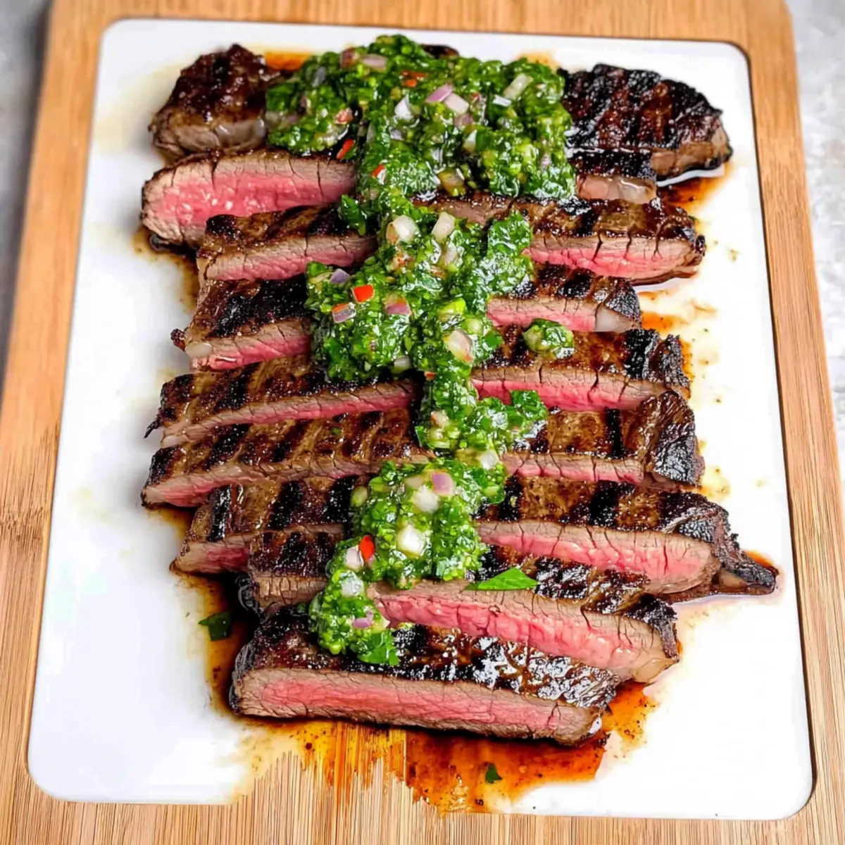 Flank Steak with Chimichurri Sauce: Juicy Summer Delight