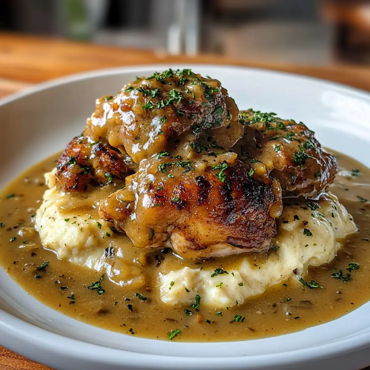 Savory Smothered Chicken Thighs Gravy Perfect for Comfort Food